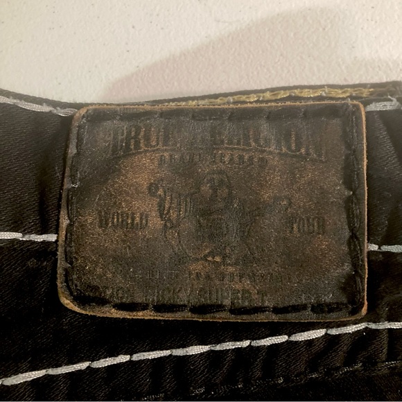 Rare! ๐บ๐ธ Body Rinse Black Ricky Super T True Religion size 31x33 unaltered! ๐ฅ - Picture 2 of 10